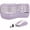 Purple, variant on Ergonomic Wireless Keyboard and Mouse Combo, 2.4G Full Size Wave Keyboard with Cushioned Palm Rest, 3 DPI Adjustable Mouse, USB-A & C Compatible with Computer, Laptop, Mac & Tablet