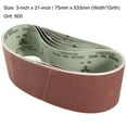 thumbnail image 2 of Unique Bargains 3-Inch x 21-Inch 600 Grit Tape Joint Aluminum Oxide Sanding Belt 6pcs, 2 of 5