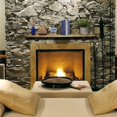 thumbnail image 2 of JR Home 45" Wood Live Edge Mantel Shelf with Metal Pipefitter Corbels in Natural, 2 of 3