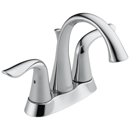 Delta Lahara Two Handle 4 in. Centerset Lavatory Faucet in Chrome 2538-MPU-DST