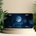 thumbnail image 4 of Moonlit Forest Front License Plate, Metal License Plate, Funny Standard Plates Personalized Novelty Decorative For Men/Women/Boys/Girls Car 6×12 Inch, 4 of 6