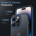 thumbnail image 4 of JETech Matte Case for iPhone 14 Pro Max 6.7-Inch, Shockproof Military Grade Drop Protection, Frosted Translucent Back Phone Cover, Anti-Fingerprint (Storm Blue), 4 of 6