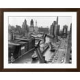 thumbnail image 2 of Art.com Cargo Ship on Chicago River Photographic Print, Brown Frame Wall Art, 40" x 32", 2 of 4
