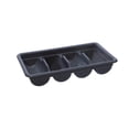 thumbnail image 1 of Caja para cubiertos de 4 compartimentos Organizador de cubiertos Divisores de cajones Organizador de cubiertos negro, 1 of 9