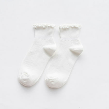 

ZMHEGW Women Socks Edge Cotton Vertical Striped Boat Fresh Socks