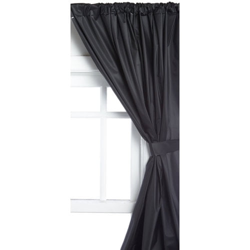 Ben and Jonah Solid Semi-Sheer Rod Pocket Curtain Panels (Set of 2)