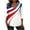 White 4th of July Top, variant on Htigea 4th of July Shirts for Women Star and Stripes Print V Neck 3/4 Sleeve T-Shirts Ladies Patriotic Tops 250th Anniversary Gift Navy S