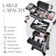 thumbnail image 3 of Estuche de maquillaje Yueieoun Professional Rolling 3 en 1 con ruedas, 3 of 8