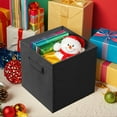 thumbnail image 4 of YOYTOO 6 Pack Foldable Cube Storage Bins, 11" Collapsible Fabric Cube Organizer Baskets Bins, Black, 4 of 6