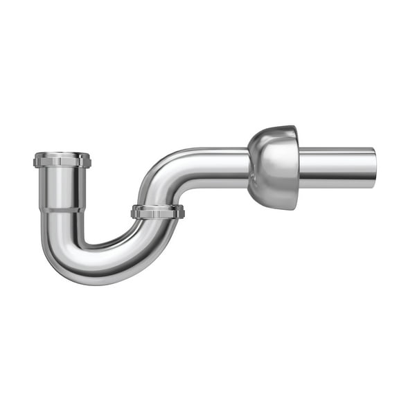 Proflo Pfptp200 12-1/4" Plastic Sj Tubular P-Trap (1-1/4" X 1-1/2" Connections) - Chrome