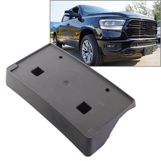 Soporte de montaje de placa de matrícula delantera compatible con Dodge Ram 2500 3500 4500 5500 2019-2022