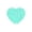 Cyan, variant on Heart Shape Slow Feeder Lick Mat, Suction Cup Anti-Choke Pad for Dogs Cats, Washable Treat Spreader, Slow Eating Interactive Surface