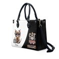 thumbnail image 4 of Skookum Cat Bag, Personalized Leather Handbags For Women - Personalized Bag with Name - Tote Bags for Mom Grandma - Custom Gifts Ideas for Her, Gift for Cat Lover, Cat Mom, 4 of 7