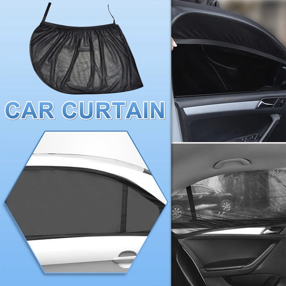 2PCS Car Window Shades,Breathable Car Window Cover Baby Window Shades for Car,Camping Essentials Side Window Sun Shade for Privacy Protection Fits Most Cars