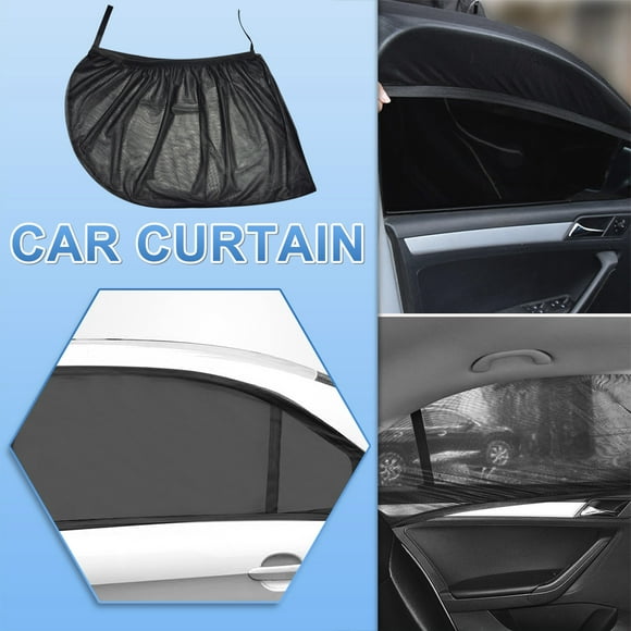 Isvgxsz Car Window Shades, Breathable Mesh Side Car Window Sun Shades, Stretch Car Window Screens for Baby/Camping Heat Block UV Protection, Back Window Covers for Car, Truck, SUV, Van