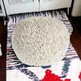 thumbnail image 7 of HomeRoots 20" Blue 100% Cotton Ottoman, 7 of 7