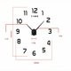 thumbnail image 4 of Reloj de pared DIY, reloj de pared grande silencioso moderno DIY, pegatina 3D, regalo de decoración para el hogar y la oficina (tamaño 90 cm1,8 m, tamaño autoajustable) (negro) esquí esquí Gafas de esquí, 4 of 5