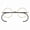 Gold / Black-covered, variant on Agstum Retro Small Round Gold Wire Rim Eyeglasses Optical Glasses Frame with Cable Arms