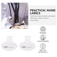 thumbnail image 2 of 5pcs Detachable Name Plate Stethoscope Tube Clip Dual-sided ID Clip for Medical, 2 of 9