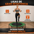 thumbnail image 2 of Trampolín Hexagonal Fitness 50″ con Barra de Agarre Reforzada Verde, 2 of 5