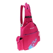 Tennis Racquet Backpack Women Tennis Bag of Wear Resistant Durable Waterproof Tennis Backpack Badminton Rucksack for Outdoor Sports Pickleball , Rose Red, as described