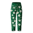 thumbnail image 4 of Capri Pants for Women Plus Size Summer Printed Comfor table Loose Wide Legs Fashion Casual Ladies Capris Pants, 4 of 5