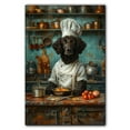 thumbnail image 3 of Funny Dog Kitchen Wall Art - Dining Room Wall Decor - Curly Coated Retriever Cooking Food Canvas Prints for Farmhouse Kitchen Decor, Modern Restaurant Painting Artwork, 3 of 6
