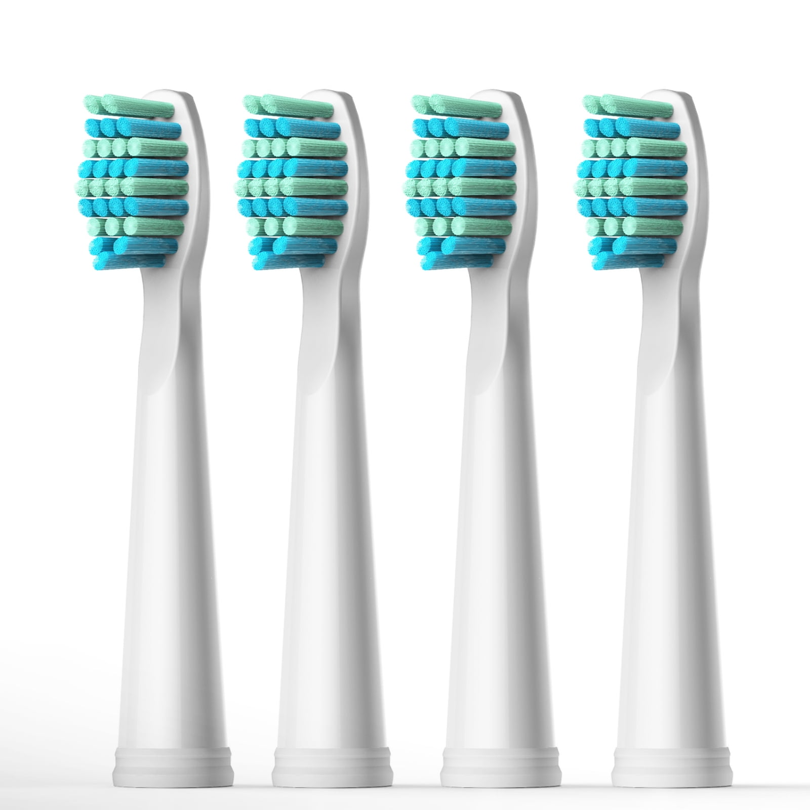 Fairywill 4pcs Sonic Electric Toothbrush Brush Heads, Replacement Toothbrush Heads for Fairywill D7 / D8 / 551 / 917