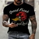 thumbnail image 3 of Nueva camiseta de verano para hombre con estampado 3D de Sonic Bird y motocicleta Speed Freak, informal, deportiva, holgada, de manga corta, para familia, padres e hijos, 3 of 5