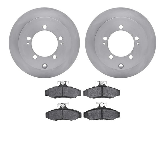 Dynamic Friction Company Rear Brake Rotors with 5000 Advanced Brake Pads 6502-72130