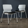 thumbnail image 2 of HON Basyx Contempo Guest Chair, 2 Pack, White/Black (BSX412VA10W), 2 of 16