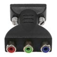 thumbnail image 1 of Adaptateur Femelle 3rca Rgb vers Hd 15 Broches Vga Style Composant Vidéo Jack, 1 of 4