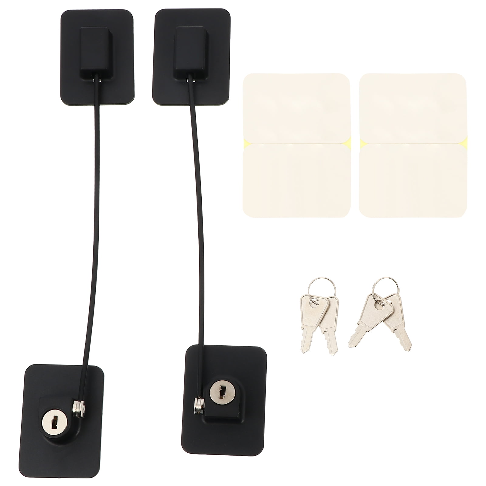 2Pcs Refrigerator Door Lock Non Drilling Window Locks Children Baby Safety Locks