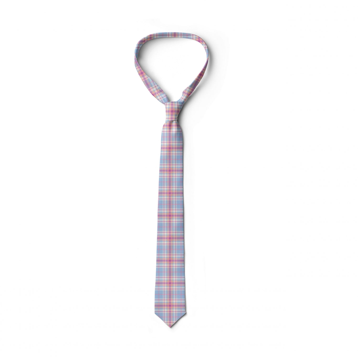 pastel plaid tie
