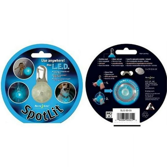 Spotlit Led Carabiner Light Blue