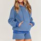 thumbnail image 5 of Puntoco Conjunto De Chándal para Mujer Conjuntos Deportivos De Dos Piezas Sudaderas con Capucha De Manga Larga Conjunto De Pantalones Cortos De Moda Deportiva Traje con Capucha De Manga Larga Liquidación Puntoco Puntoco-5315, 5 of 9