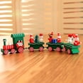 thumbnail image 4 of Cute Wooden Christmas Train Toys Set For Christmas Decorations, Green, 4 of 5