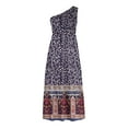 thumbnail image 4 of Leesechin Clearance Dresses for Women Summer Bohemian Spaghetti Strap Smocked Tiered Long Beach Sun Dresses Sleeveless Solid Maxi Dress, 4 of 5