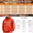 thumbnail image 3 of Mens Hoodies Thanksgiving Fall Winter Pullovers Sweatshirts Personality Pattern Hot Stamped Print Loose Casual Hooded Sweatshirt for Men Orange M, 3 of 5