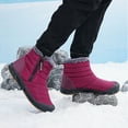 thumbnail image 4 of LSLJS Men Shoes Solid Color Winter Keep Warm Woolen Casual Zipper Short Boots, Men's Snow Boots, 4 of 4