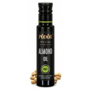 PÖDÖR Premium Almond Oil - 3.4 fl. Oz. - Cold-Pressed, 100% Natural, Unrefined and Unfiltered, Vegan, Gluten-Free, Non-GMO in Glass Bottle
