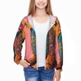 thumbnail image 3 of Cauagu Cowboy Boots With Flowers Print Sun Protection Jacket for Teen,Full-Zipper Long Sleeve Sun Shirts with Pockets UV Hoodie Shirts Outdoor Athletic Jacket-X-Large, 3 of 7