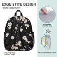 thumbnail image 5 of Lightweight School Bag Featuring Vintage Daisy and Boho Floral Prints, Cute Small Backpack for Daily Use, 5 of 6