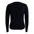 thumbnail image 2 of Suéter George para Mujer, con Cuello Redondo Botón en Puño Negro Talla EG, 2 of 4