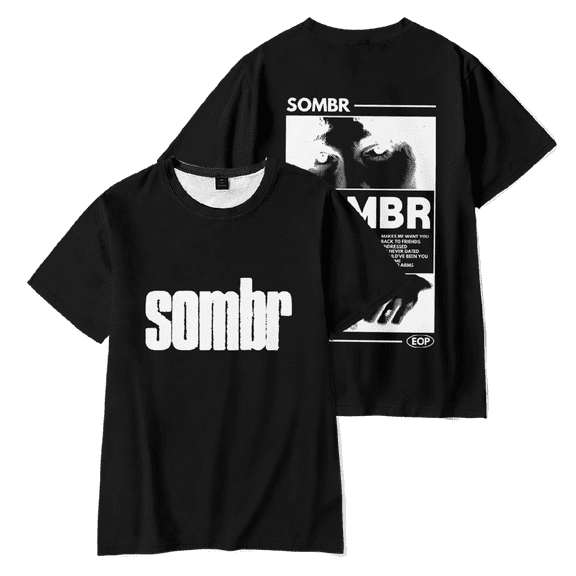 Sombr Merch EOP T-shirt Men Women Shirt Short Sleeve Casual Tee