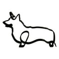 thumbnail image 1 of Abbracc Statue en Métal Figurine Abstraite Chiens et Chats Sculpture Animaux Objets de Collection Décor 11x16x0.5cm, 1 of 7