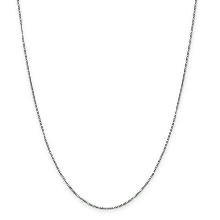 10K White Gold .90mm Box Chain 20 Inch | Walmart Canada