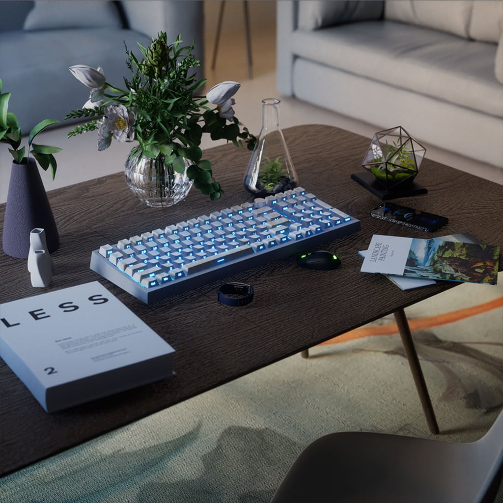 Platinums Embroidery PBT Original Height Keycaps 146/136 Keys Shine Through Backlit keycapst for Mechanical Keyboard MX