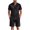 Black, variant on hotojiny Mens Summer Outfits 2 Piece Beach Vacation Set Plaid Short Sleeve Button down Shirts with Elastic Waist Shorts(White,X-Large)