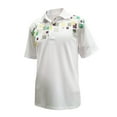 thumbnail image 1 of Monterey Club Men's Cube Element Print Contrast Golf Polo Shirt #1681, 1 of 2
